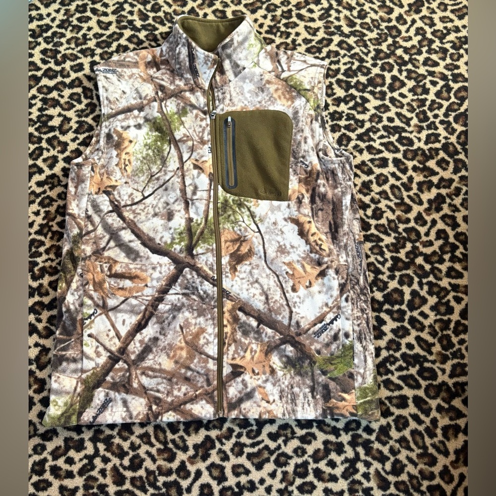 Cabela’s camouflage fleece vest